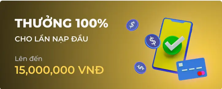 Ưu đãi Thưởng 100% tại VZ88